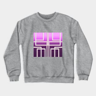 Gradient and metallic squares Crewneck Sweatshirt